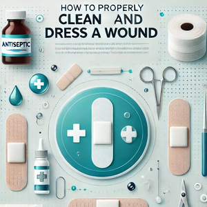 How to Properly Clean and Dress a Wound A medical theme with bandages-antiseptic-and gauze_819_819.jpg